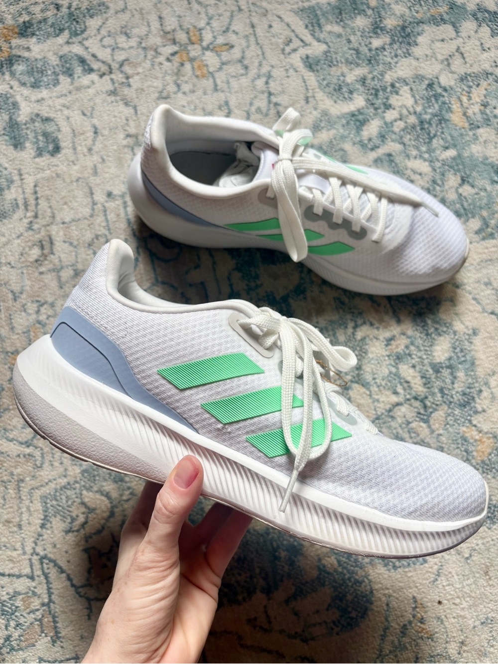 Adidas Runfalcon 3.0 Cloud White Pulse Mint Women Running Shoes HP7561 Size 8.5